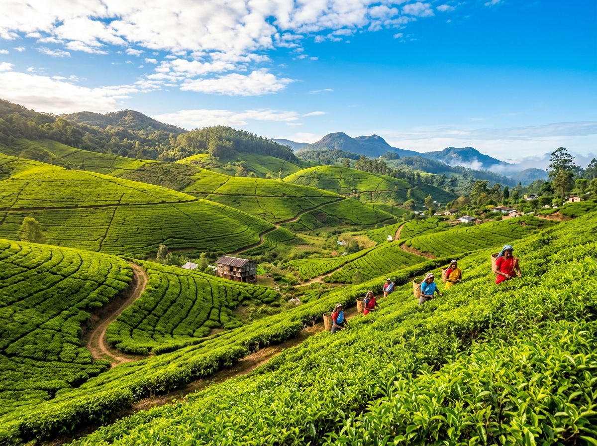 Lush Green Tea Plantation